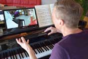 Unterricht per Videotelefonie bei der Musikschule Fischer